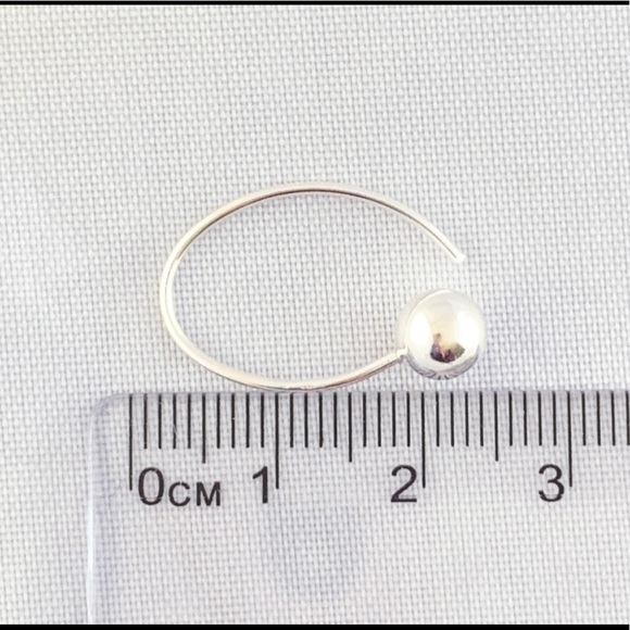 Pretty Sterling Silver Ball Drop Earrings - Picture 5 of 5